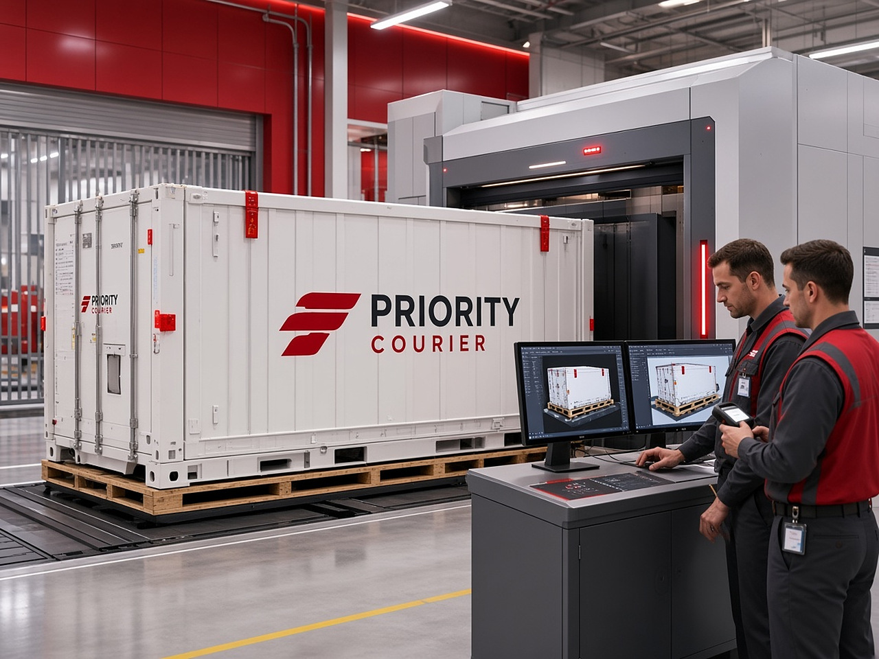 Secure project-freight handling for critical spares