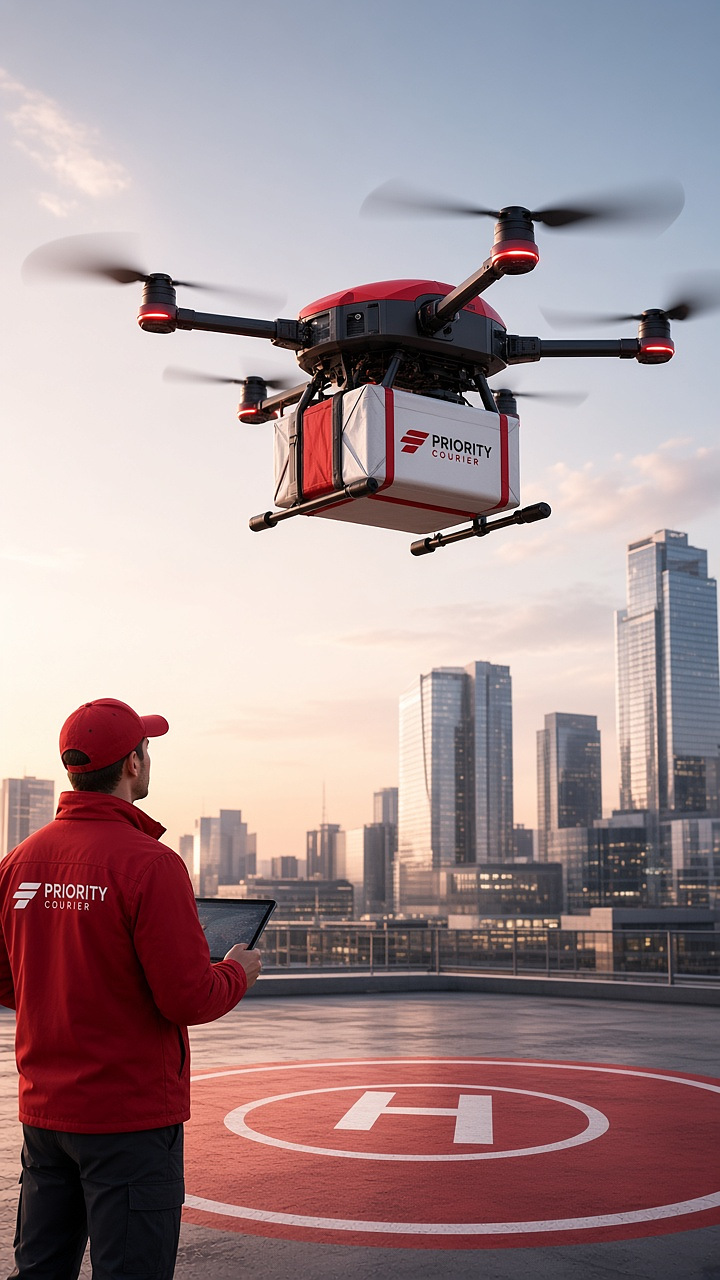 Air transfer completing linehaul into the city